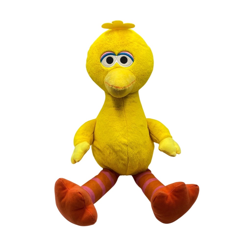 Sesame Street Big Bird 19" Plush Stuffed Animal‎ Toy Kids Yellow Flaw
